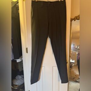 Haggar H26 Stretch Classic Fit Flat Front Dress Pant Charcoal Sz 34x32